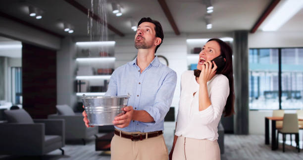 Water damage restoration process in Woodbury, NJ